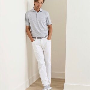 Peter Millar White eb66 Performance Five-Pocket Pant